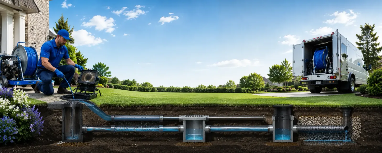 Outdoor drain cleaning information for Folcroft, PA